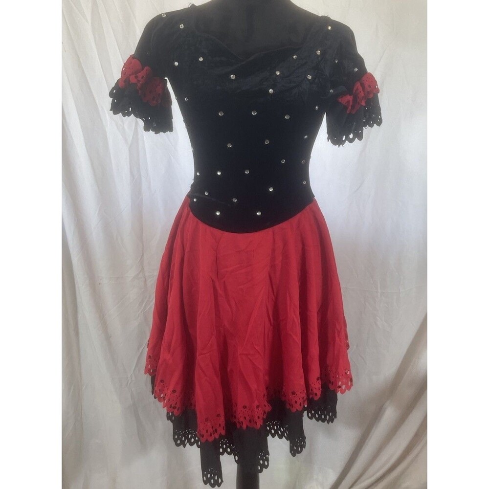 Costume Gallery Modern Dance costume Adult Medium Pirate Peasant barmaid sequins